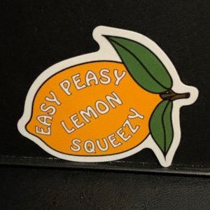 EASY PESSY LEMON SQUEEZE STICKER